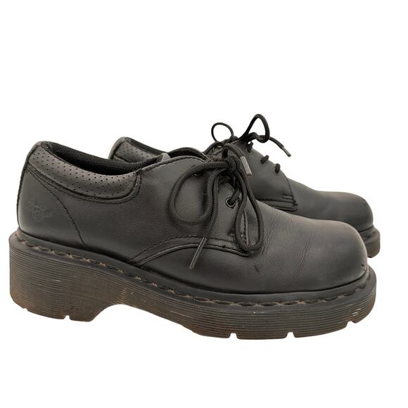 D. Martens Women's Quad Back Leather Quad Lace Up Chunky Platform Y2K Size 7 - Picture 1 of 10